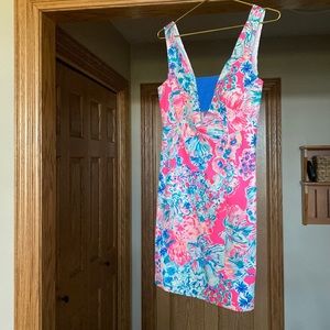 Lilly Pulitzer dress with peekaboo deep V neck